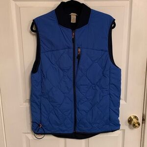 Duluth Trading Men’s Quilted Front Zipper Vest Blue Size Large